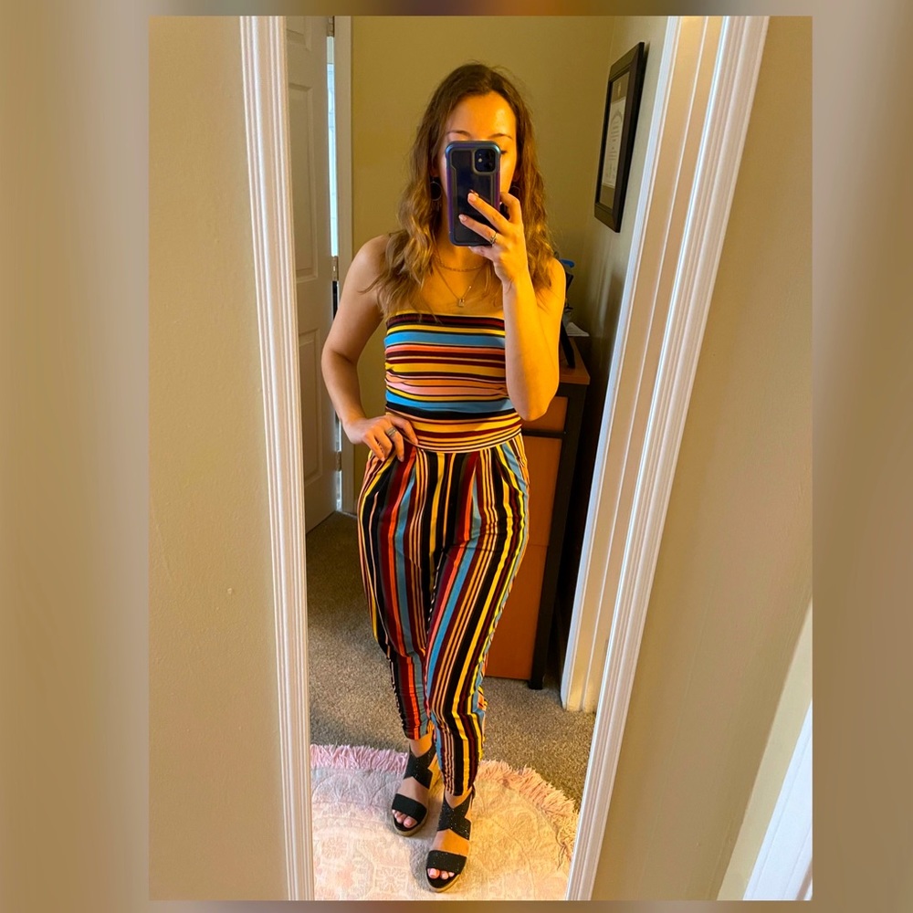 ❌ Striped Jumpsuit ❌